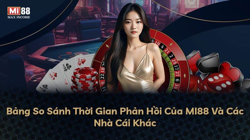 Bảng So Sánh Thời Gian Phản Hồi Của MI88 Và Các Nhà Cái Khác